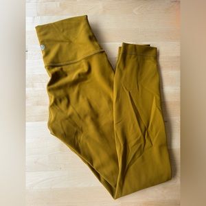 Lululemon Wunder Train High-Rise Tight 25" - Gold Spice size 4